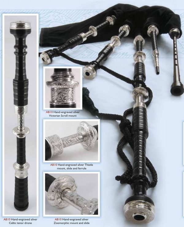 AB10 McCallum Bagpipes (Fully Set Up)