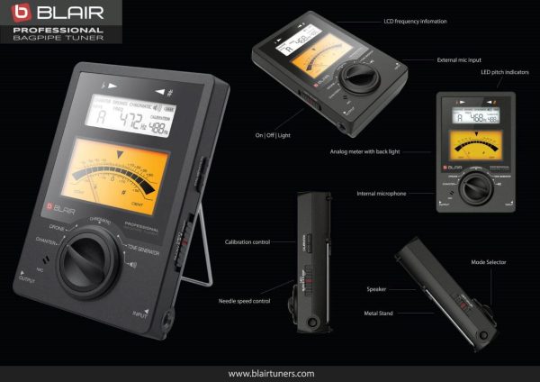 Blair Professional Bagpipe Tuner (Out of Stock)