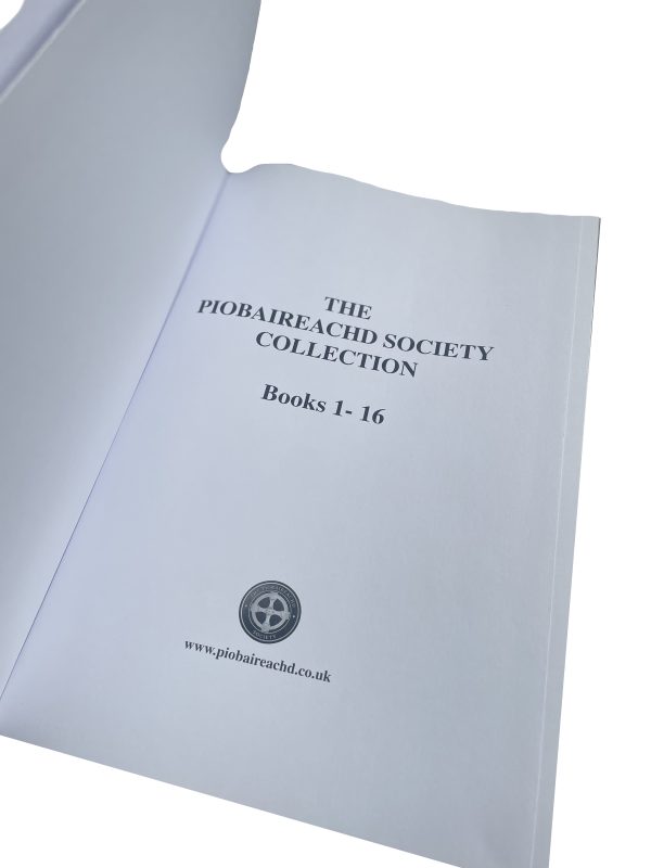 Piobaireachd Society Collection Bound Volume - Name Embossed