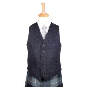 Argyll Charcoal Tweed Waistcoat