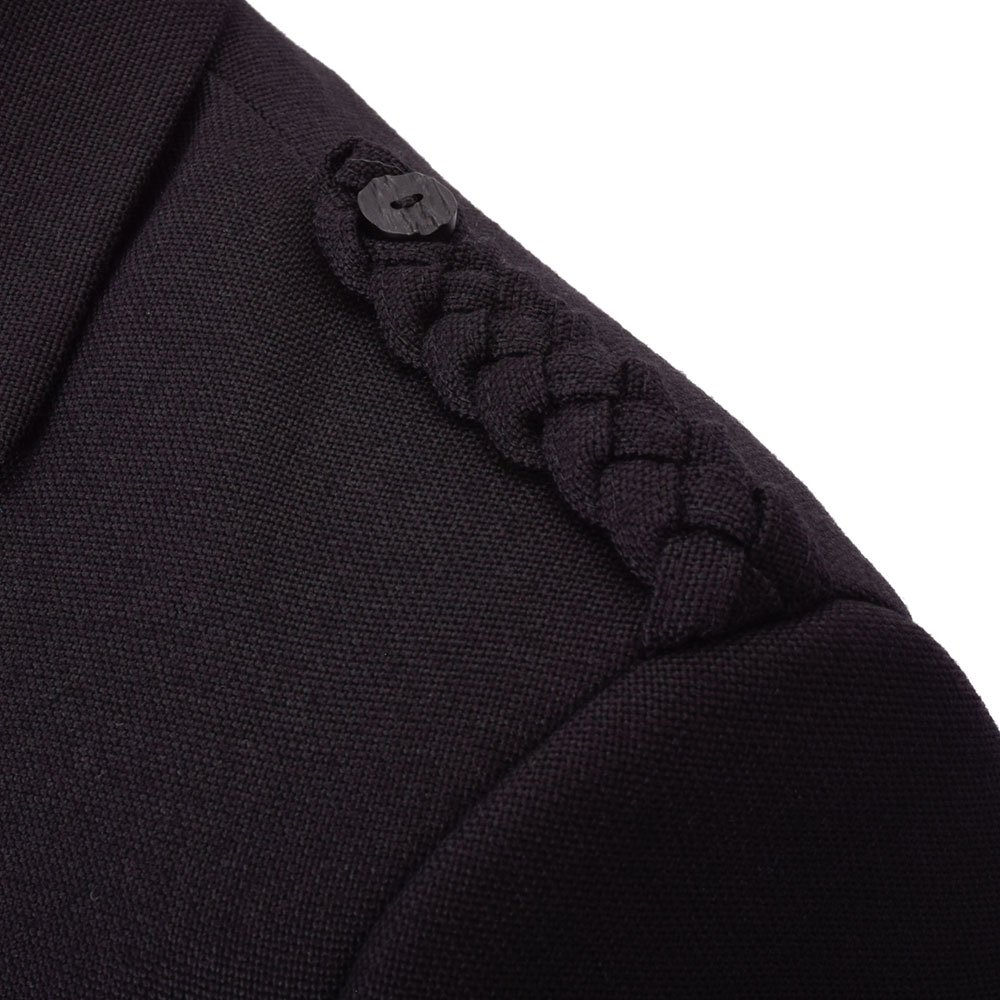 Braemar Tweed Jacket Black Arrochar - Image 4